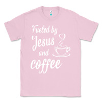 Bubblegum Pink Fueled by jesus and coffee Classic Tee - artisFamous