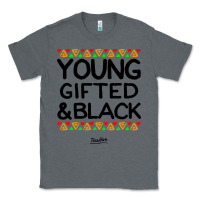 Charcoal Heather young gifted and black african american men Classic Tee - artisFamous