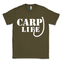 Army Green carp life funny fish fishing Classic Tee - artisFamous