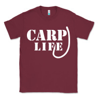 Burgundy carp life funny fish fishing Classic Tee - artisFamous