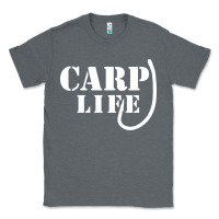 Charcoal Heather carp life funny fish fishing Classic Tee - artisFamous