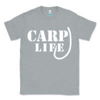Heather Grey carp life funny fish fishing Classic Tee - artisFamous