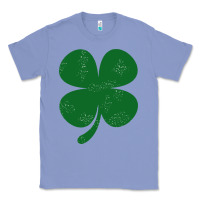 Colony Blue distressed green four leaf clover Classic Tee - artisFamous
