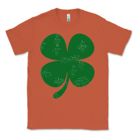 Copper distressed green four leaf clover Classic Tee - artisFamous