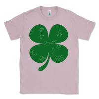 Lilac distressed green four leaf clover Classic Tee - artisFamous