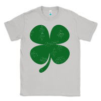 Moon Dust distressed green four leaf clover Classic Tee - artisFamous