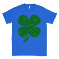 True Royal distressed green four leaf clover Classic Tee - artisFamous