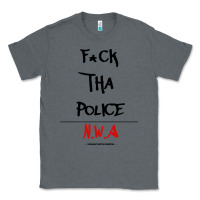 Charcoal Heather fck tha police Classic Tee - artisFamous