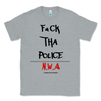 Heather Grey fck tha police Classic Tee - artisFamous