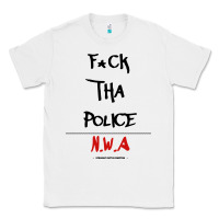 White fck tha police Classic Tee - artisFamous