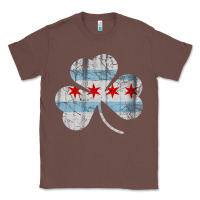 Chestnut irish chicago flag shamrock Classic Tee - artisFamous