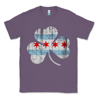 Lavender irish chicago flag shamrock Classic Tee - artisFamous