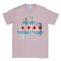 Lilac irish chicago flag shamrock Classic Tee - artisFamous