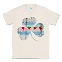 Natural irish chicago flag shamrock Classic Tee - artisFamous