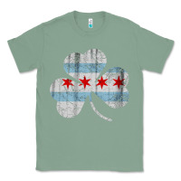 Sage irish chicago flag shamrock Classic Tee - artisFamous
