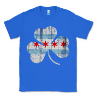 Irish Chicago Flag Shamrock Classic Tee | Teevron