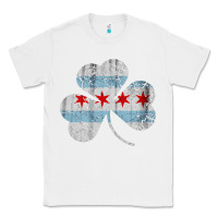 White irish chicago flag shamrock Classic Tee - artisFamous