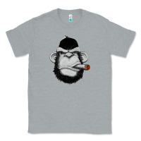 Heather Grey Monkey Smoking Classic Tee - artisFamous