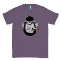 Lavender Monkey Smoking Classic Tee - artisFamous