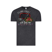 Vintage Black i'm just a woman who loves her hockey player Vintage Tee - SublimationCraftShop