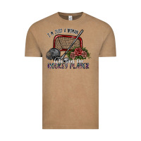 Vintage Coffee i'm just a woman who loves her hockey player Vintage Tee - SublimationCraftShop