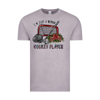 Vintage Zinc i'm just a woman who loves her hockey player Vintage Tee - SublimationCraftShop