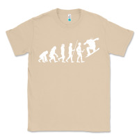 Mushroom Snowboarding Evolution | Snowboard Mountain Winter Classic Tee - artisFamous