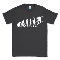 Smoke Snowboarding Evolution | Snowboard Mountain Winter Classic Tee - artisFamous