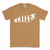 Toasted Coconut Snowboarding Evolution | Snowboard Mountain Winter Classic Tee - artisFamous