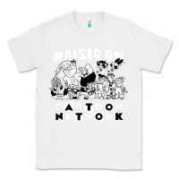 White raised on cartoon network Classic Tee - artisFamous