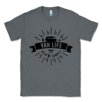 Charcoal Heather camper vintage retro Classic Tee - artisFamous