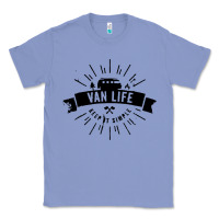 Colony Blue camper vintage retro Classic Tee - artisFamous