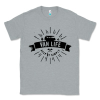 Heather Grey camper vintage retro Classic Tee - artisFamous