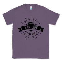 Lavender camper vintage retro Classic Tee - artisFamous