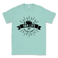 Seafoam camper vintage retro Classic Tee - artisFamous