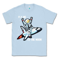 Dusty Blue dogecoin hodl to the moon Classic Tee - artisFamous