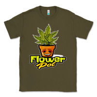 Army Green flower pot funny weed Classic Tee - artisFamous