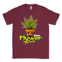 Burgundy flower pot funny weed Classic Tee - artisFamous