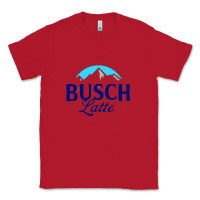 Red Vintage Busch Light Busch Latte Classic Tee - artisFamous