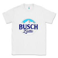 White Vintage Busch Light Busch Latte Classic Tee - artisFamous