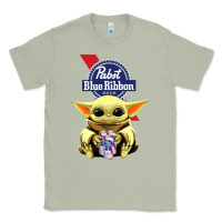 Matcha Baby Yoda Hugs Pabst Blue Ribbon Beer Classic Tee - artisFamous