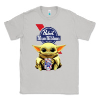 Moon Dust Baby Yoda Hugs Pabst Blue Ribbon Beer Classic Tee - artisFamous