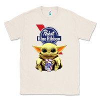 Natural Baby Yoda Hugs Pabst Blue Ribbon Beer Classic Tee - artisFamous
