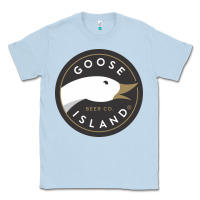 Dusty Blue Goose Island  Beer Classic Tee - artisFamous
