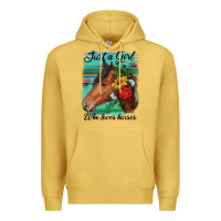 Antique Gold just a girl who loves horseshoe Premium Hoodie - RanaPortraitStore