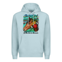 Blue Mist just a girl who loves horseshoe Premium Hoodie - RanaPortraitStore