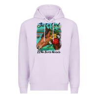 Lilac just a girl who loves horseshoe Premium Hoodie - RanaPortraitStore