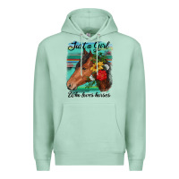 Seafoam just a girl who loves horseshoe Premium Hoodie - RanaPortraitStore