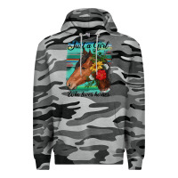 Slate Camo just a girl who loves horseshoe Premium Hoodie - RanaPortraitStore