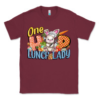 Burgundy one hip lunch lady easter day Classic Tee - FaDigitalArtStudio
